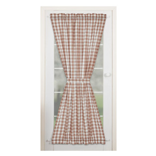 Annie Buffalo Check Portabella Door Panel - 40x72 - 810055893096