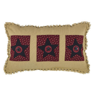 3 Star Applique Pillow - 12x20 - 762242394940