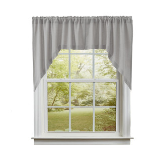 Burlap Dove Grey Swags - 72x36 - 810055893935