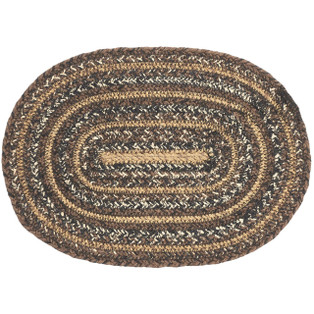 Espresso Jute Placemat - Oval 10x15 - 810055892204