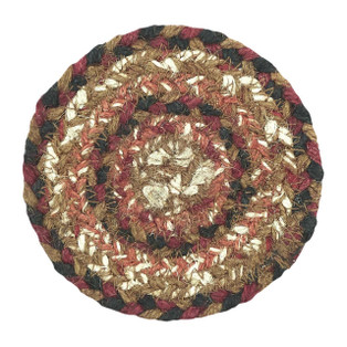 Ginger Spice Jute Coasters - Set of 6 - 810055892310