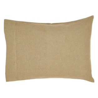 Burlap Natural Pillowcases - Standard Set of 2 - 840528103094