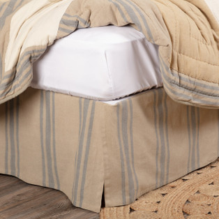 Farmer's Market Grain Sack Stripe Bed Skirt - 840528194078