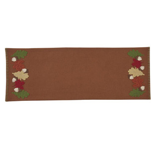 Peak Season Leaves Felt Table Runner - 13x36 - 762242003200