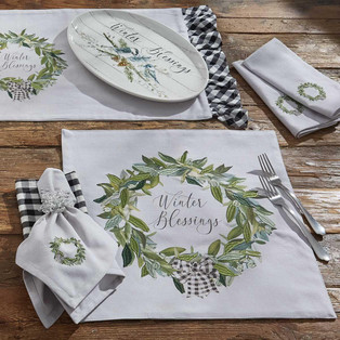 Winter Blessings Placemats - Set of 6 - 762242031982