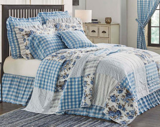 Annie Blue Floral Bedding Collection -