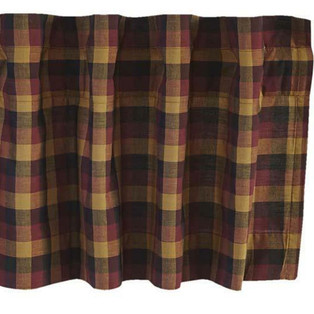 Heritage Farms Primitive Check Valance - 72x16 - 840528160431