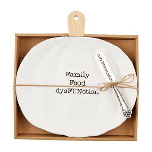 Pumpkin Cheese Plate Set - FINAL SALE - NO RETURNS - 718540708958