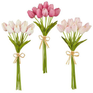 Real Touch Tulip Bundle - Pastel Pink 15" - 400000660158