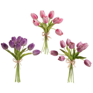 Real Touch Tulip Bundle - Purple 15" - 400000660219
