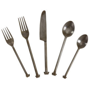 Forged Scroll Five Piece Place Setting - 762242043725