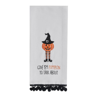 Give Em Pumpkin Decorative Dishtowels - Set of 2 - 762242042766