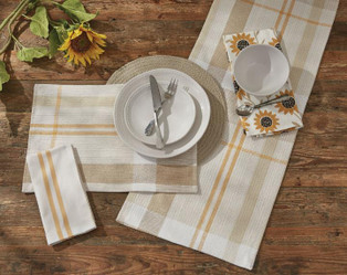 Sunflower Plaid Kitchen & Dining Collection -