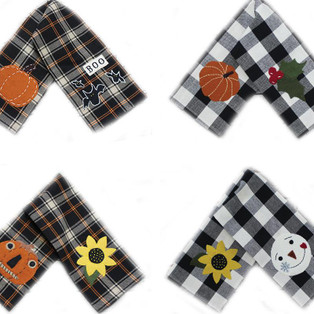 Fall to Winter Assorted Towels - 8 Total 2 Each - 400000678337