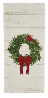 Cardinal Wreath Embroidered Dishtowels - Set of 2 - 762242028562