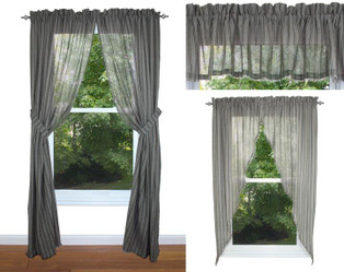 Gristmill Gray Curtain Collection -