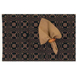 Lover's Knot Jacquard Placemats - Set of 6 - 643934369715