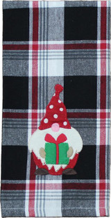 Winter Plaid Dishtowels - Gnome Set of 2 - FINAL SALE - NO RETURNS - 648558021995