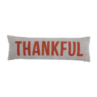 Haunt/Thankful Reversible Pillow - 11x35 - FINAL SALE - NO RETURNS - 718540705810