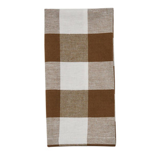 Wicklow Check Brown & Cream Napkins - Set of 6 - 762242060531