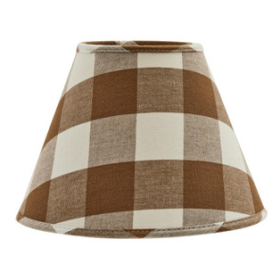 Wicklow Check Brown & Cream Lamp Shade - 12" - 762242060661