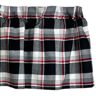 Winter Plaid Valance - 72x15.5 - FINAL SALE - NO RETURNS - 648558022374