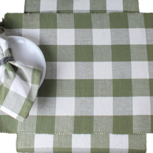 Buffalo Check Sage Table Runner - 14x45 - 648558020288