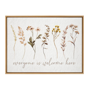 Everyone Is Welcome Here Canvas - Framed 38x28 - 841173127473