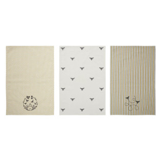 Buzzy Bees Tea Towels - Set of 3 - 840233925189