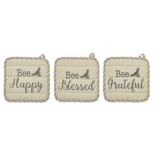 Buzzy Bees Pot Holders - Set of 3 - 840233925219