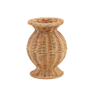 Resin Basket Weave Vase - Wide - FINAL SALE - NO RETURNS - 718540904633
