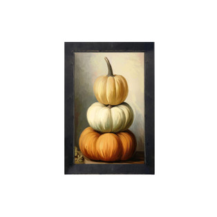 Stacked Pumpkins - Black Frame 10x16 - 400000711485