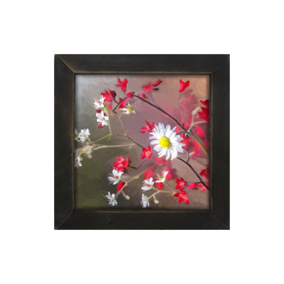 Daisies - Natural Frame 14x14 - Country Village Shoppe