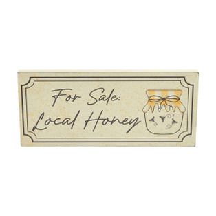 Buzzy Bees For Sale Local Honey Wall Sign - 16x7 - 840233938899