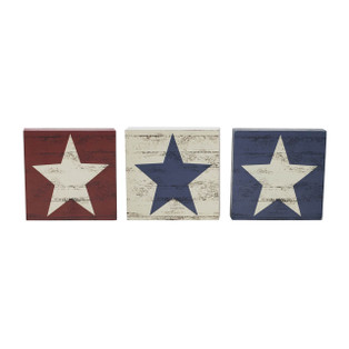 Star Block Signs - Set of 3 - 840233943312