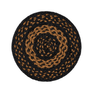 Black & Tan Jute Trivets - 8" Set of 2 - 840233905730