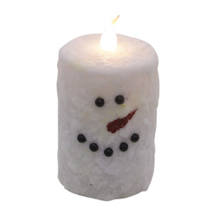 Snowman Timer Candle - 2x3 Votive Pillar - 400000738437