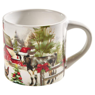 Christmas At The Farm Mugs - Set of 4 - 762242077249