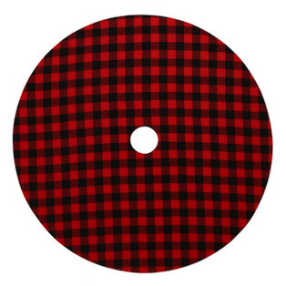 Red & Black Buffalo Plaid Tree Skirt - 48" - FINAL SALE - NO RETURNS - 400000648453