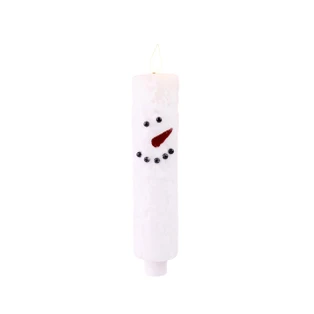 Snowman Sam Timer Candle -  1.5x8 Taper - 400000739281