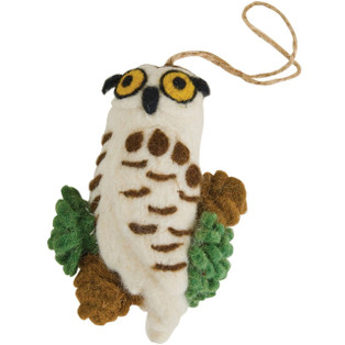 Owl Felt Ornaments - Set of 2 - 762242077980