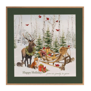 Happy Holidays Print - Framed 23.5" - FINAL SALE - NO RETURNS - 746427905268