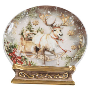 Snow Globe Reindeer Spoon Rest - 762242078079