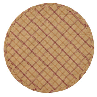 Persimmon Placemats - Round Quilted Set of 2 - 762242083493