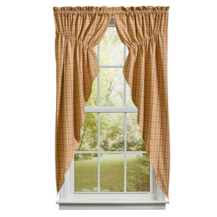 Persimmon Prairie Gathered Curtains - 72x63 - 762242083578