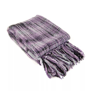 Heritage Woven Throw - Purple - 754069700554