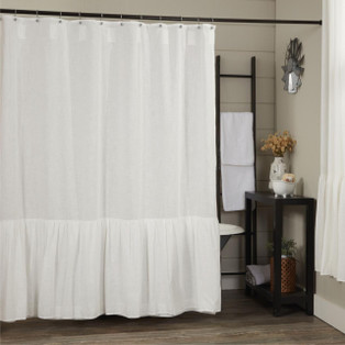 Elizabeth Ruffled Shower Curtain - 810055897384