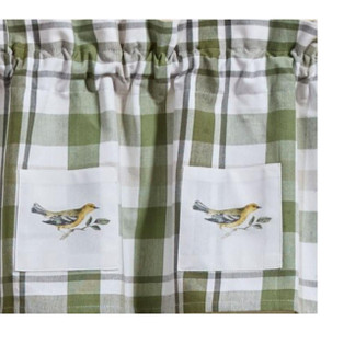 Hayes Plaid Lined Patch Valance - 60x14 - 762242083370