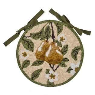 Golden Pear Hooked Chair Pads - Set of 2 14.5" - 762242081062