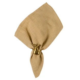 Golden Pear Napkin Rings - Set of 6 - 762242081499